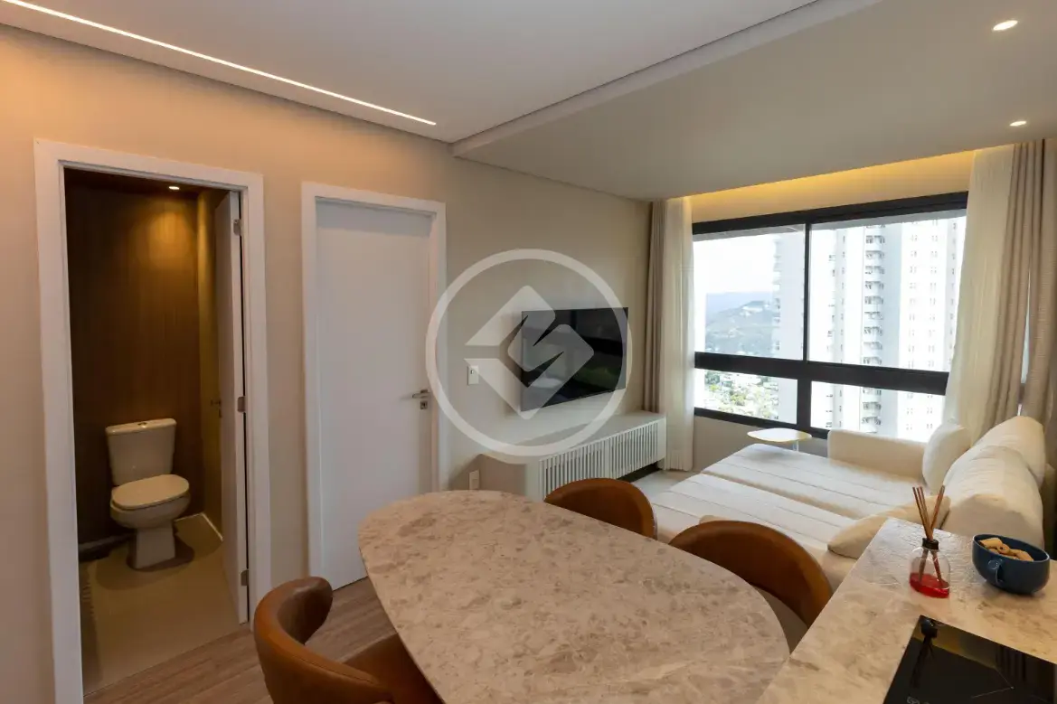 Apartamento com 1 quarto e 44 m² à venda na Vila da Serra, Nova Lima — Vila da Serra, Nova Lima